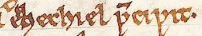 Bildausschnitt Salemer Codex  - Schreibweise von Buchstabe "z" am Beispiel "Ezechiel"